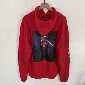 Shoe Palace Hoodie Mens Size XL Red ET Extra Terrestrial Pullover Long Sleeve